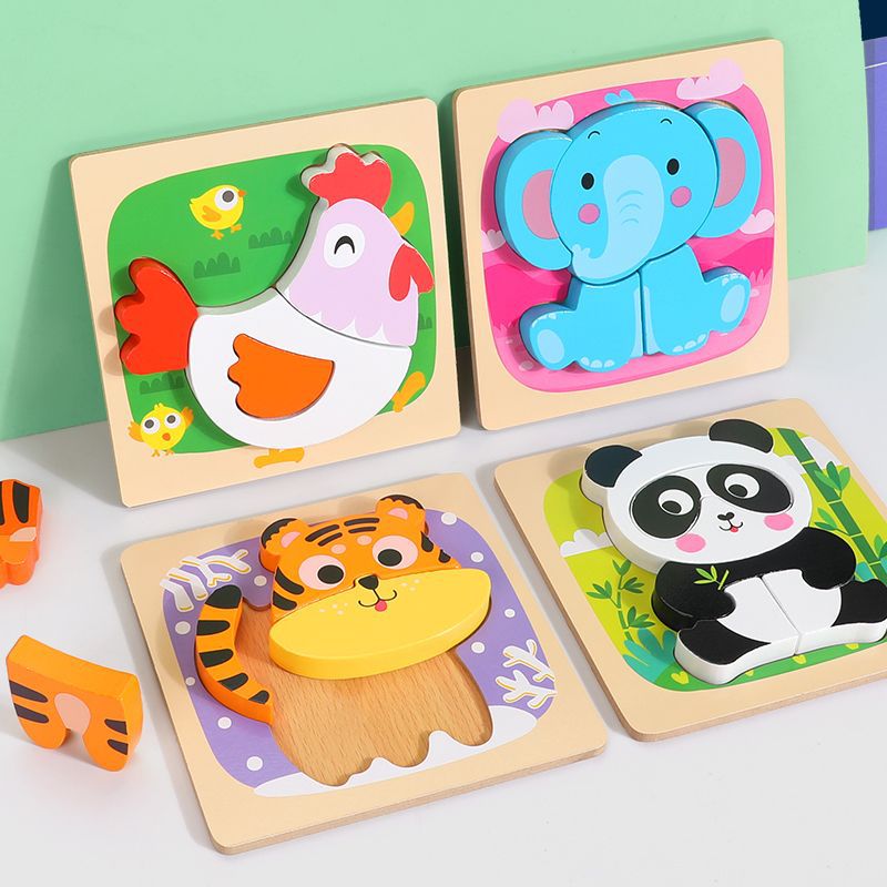 Baby Children Wooden Three-Dimensional 3D Advanced Puzzle Baby Early Education And Intelligence Training Hand-Eye Toys For Boys And Girls - Image 3